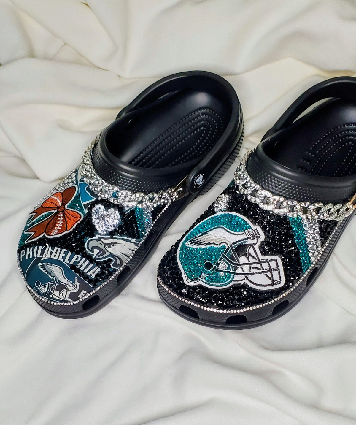 An Eagles Themed Crocs- Size 9