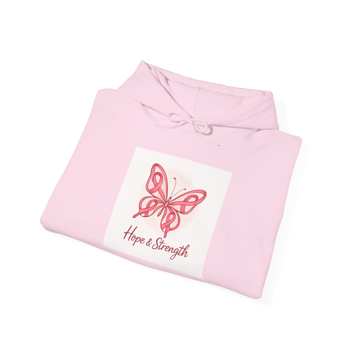 Hope & Strength Butterfly Hoodie | Unisex Heavy Blend Sweatshirt | Gift for Her, Inspirational Apparel, Comfort Wear, Spring Fashion