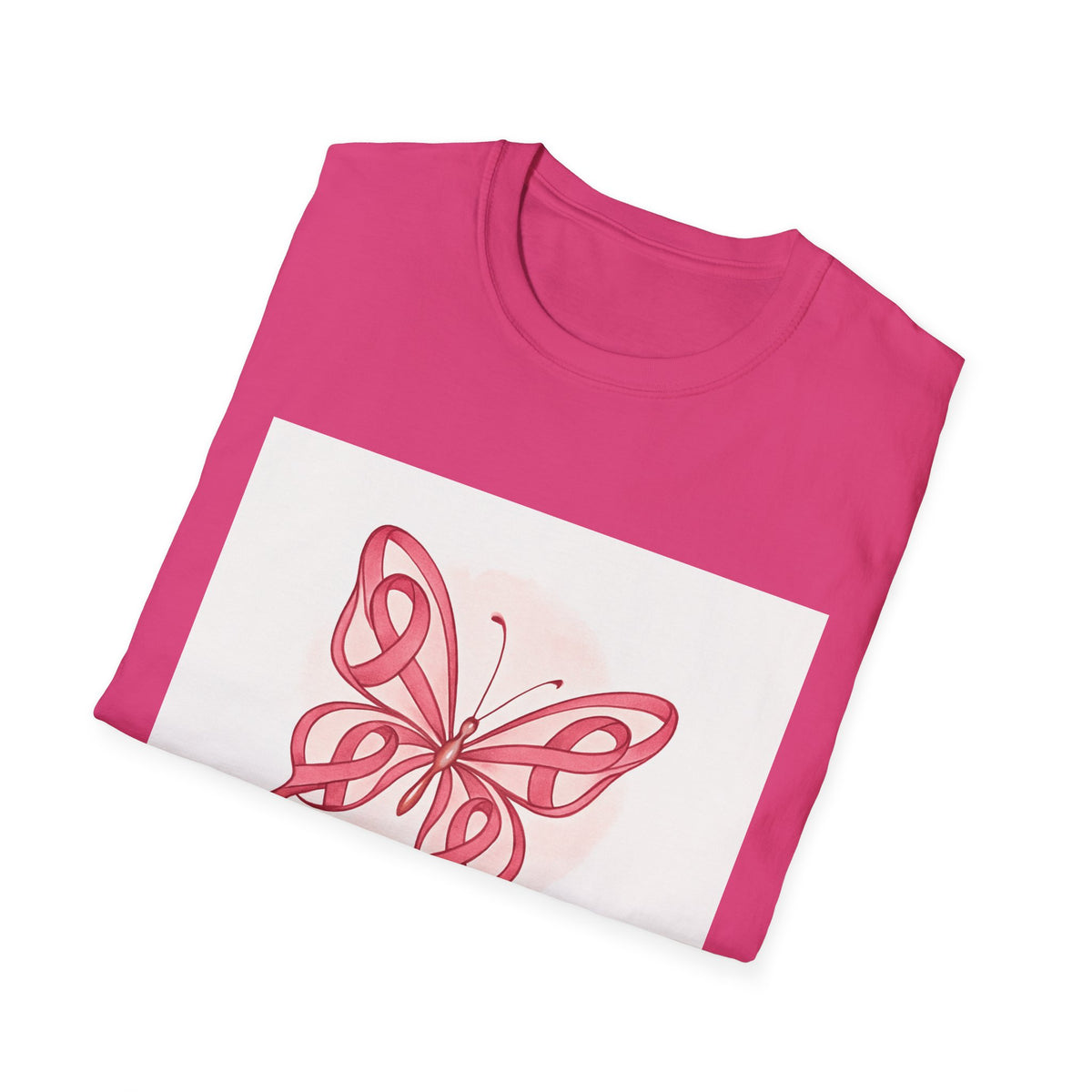 Butterfly Hope & Strength Unisex T-Shirt, Inspirational Gift, Motivational Tee, Cancer Awareness Shirt, Softstyle Clothing