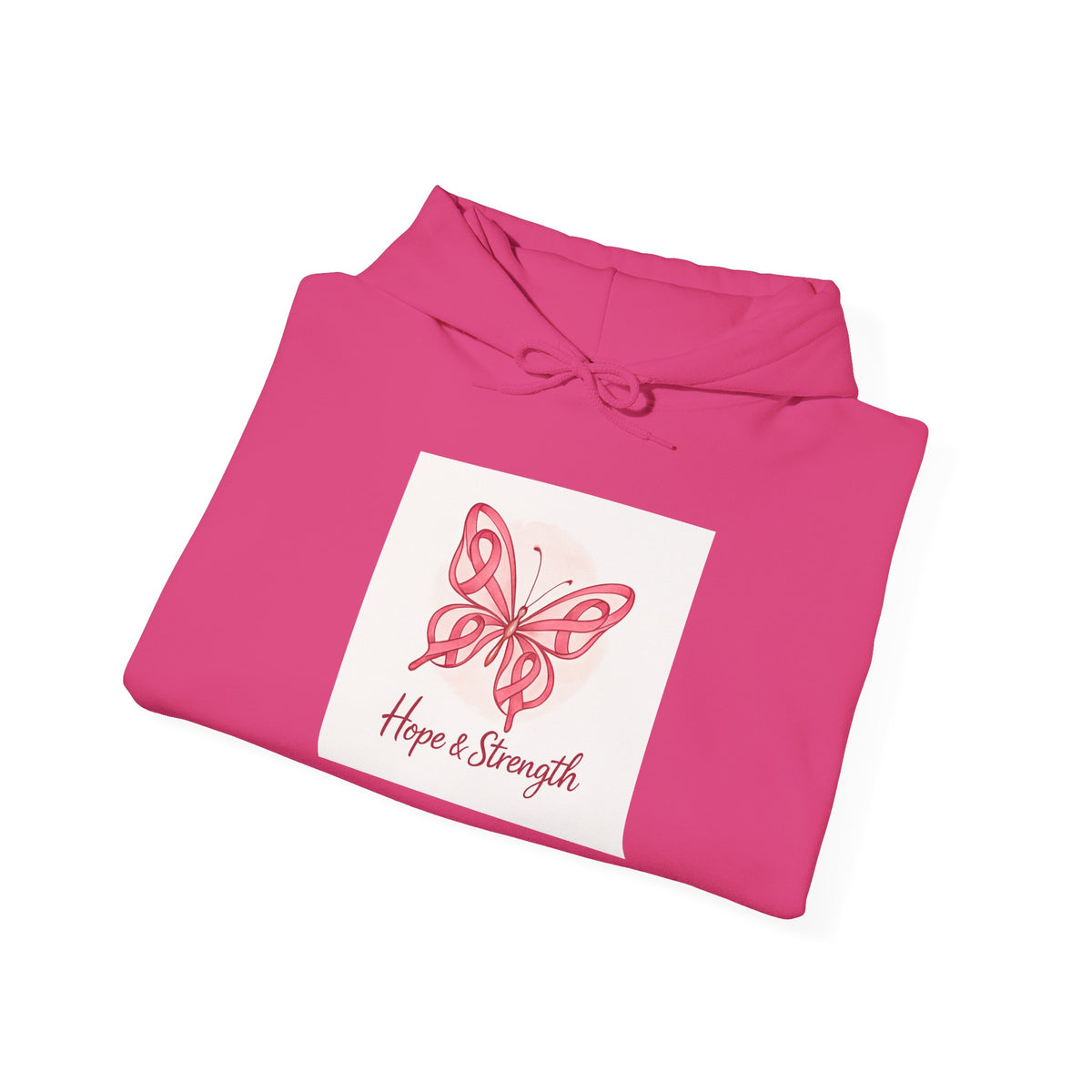 Hope & Strength Butterfly Hoodie | Unisex Heavy Blend Sweatshirt | Gift for Her, Inspirational Apparel, Comfort Wear, Spring Fashion