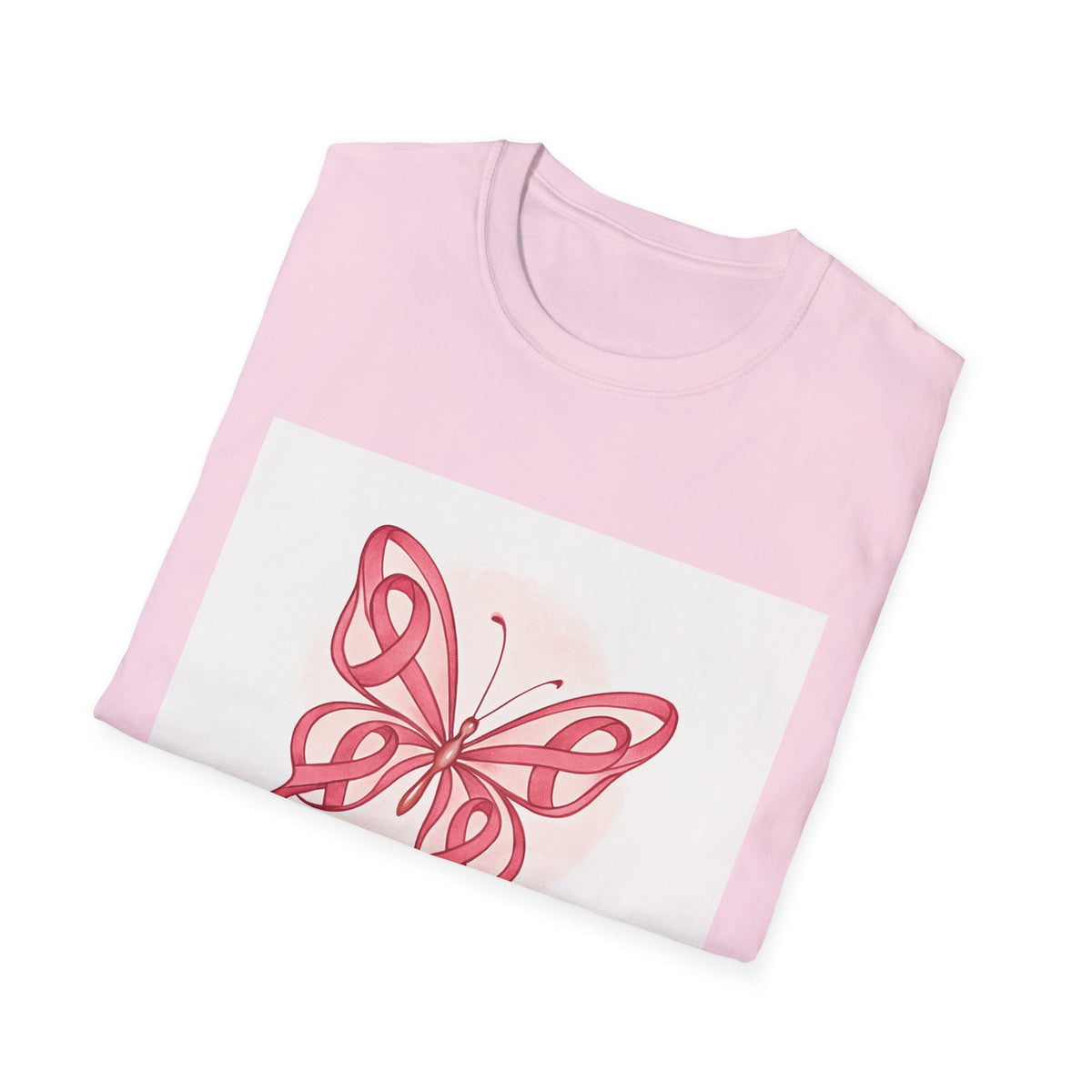 Butterfly Hope & Strength Unisex T-Shirt, Inspirational Gift, Motivational Tee, Cancer Awareness Shirt, Softstyle Clothing