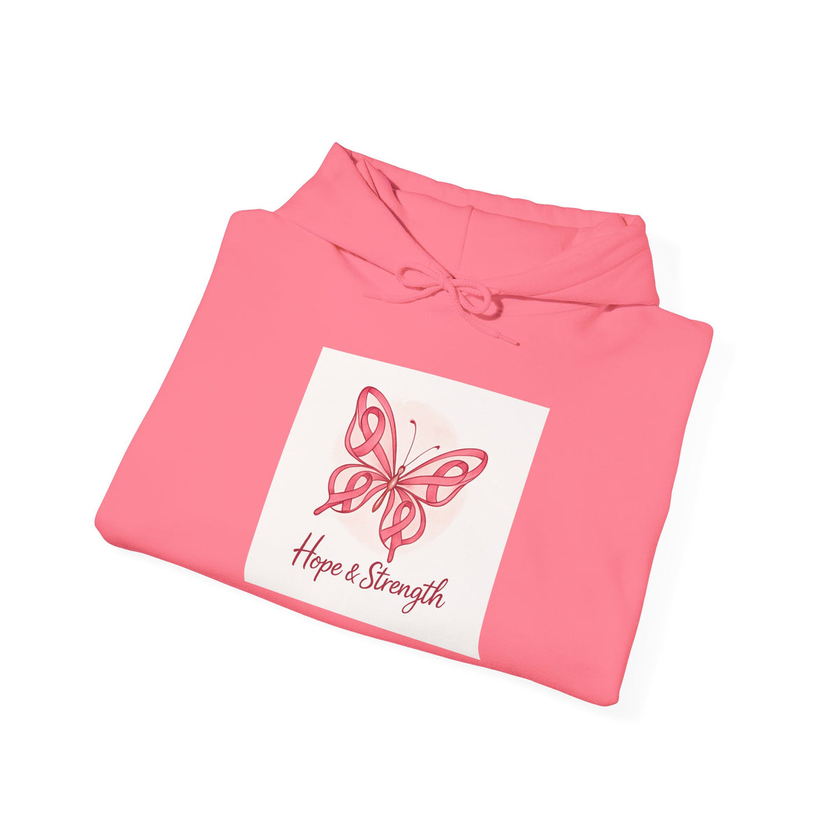 Hope & Strength Butterfly Hoodie | Unisex Heavy Blend Sweatshirt | Gift for Her, Inspirational Apparel, Comfort Wear, Spring Fashion